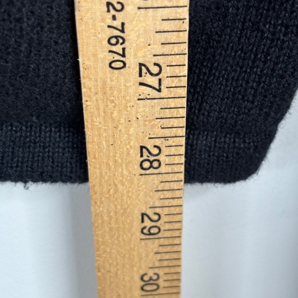 Vintage Embroidered Cardigan Sweater M Black Boho Whimsigoth Ramie Cotton Granny - Picture 6 of 9